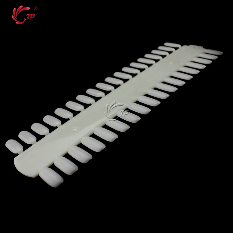 

TP 360 Tips Natural/Clear Nail Art French False Tip UV Gel Polish Coloring Practice Display Chart Manicure Pedicure Tool Kit