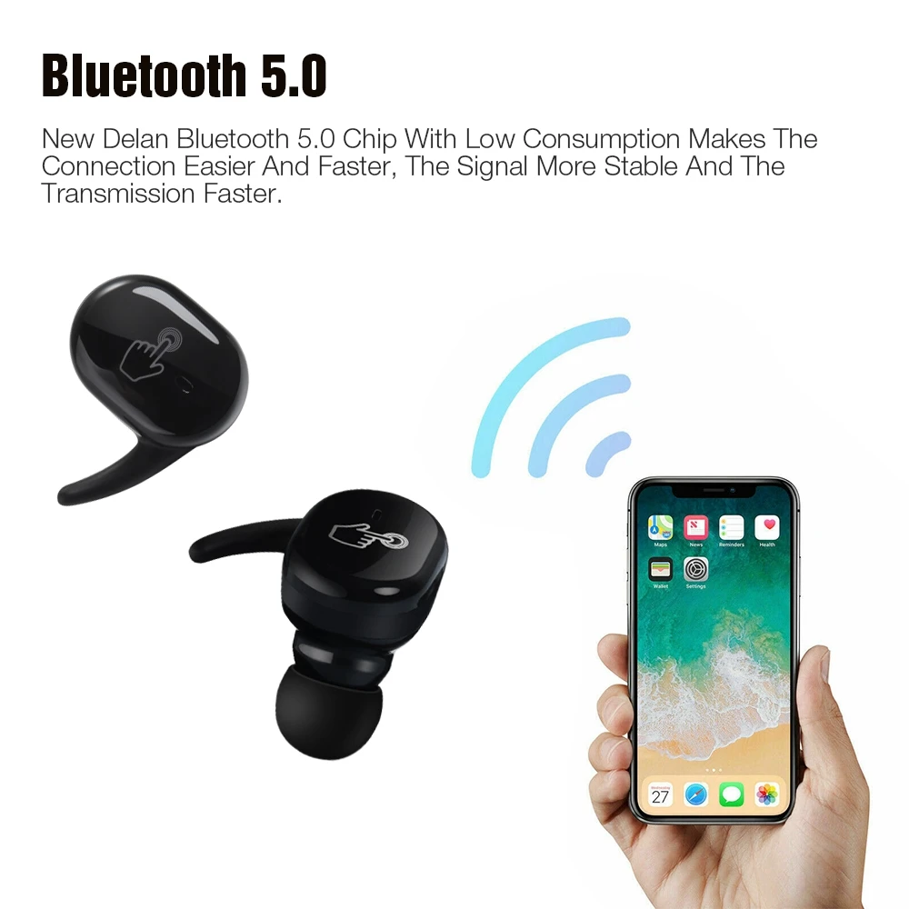 Bluetooth 5 0 TWS беспроводные наушники стерео спортивные игровая гарнитура PK i10