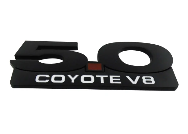 Автомобильный черный 5 0 Coyote V8 для 2011 2014 Mustang GT Fender эмблема значок стикер|Наклейки