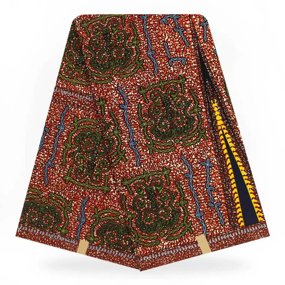 6 ярдов Mitex восковая печать/африканские ткани Kitenge/Pagnes/ткани Africain/Lapa/Chitenge DF-365 | Дом