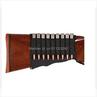 facailu 9 pouches hunting shotgun rifle 9 shells butt stock shell cartridge holder shotshell ammunition carrier 9 free shipping