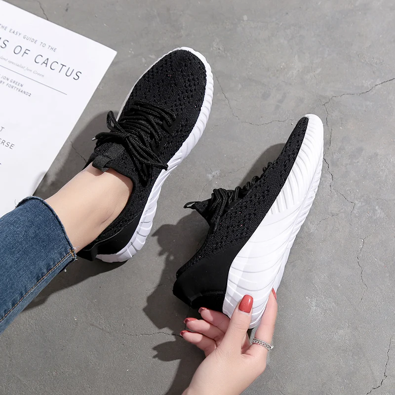 Женская обувь Новинка 2019 года модная tenis feminino легкая дышащая сетчатая женская