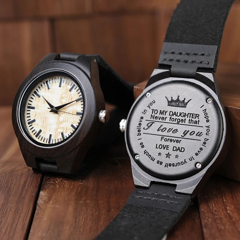 Часы наручные с гравировкой для мужчин и женщин семейный специальный