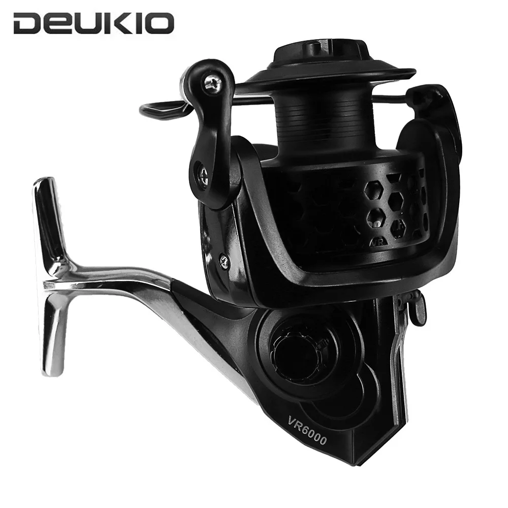 DEUKIO VR 2000 6000 11 + 1BB Рыболовная катушка 7 1: 1 высокая скорость металлическая покрытие