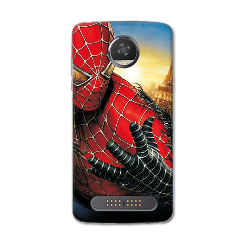 Очаровательный чехол для телефона Marvel Hero Captain America Motorola Moto Z2 Play Железный человек