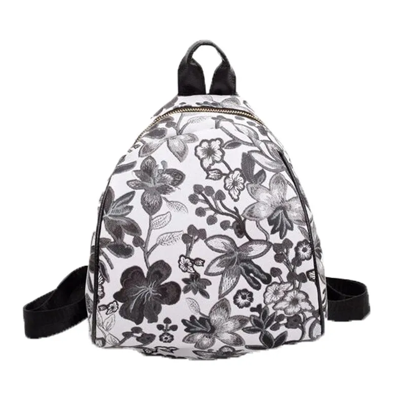 2018 Винтаж Этническая Вышивка Рюкзак Для женщин цветок дорожные сумки школьный