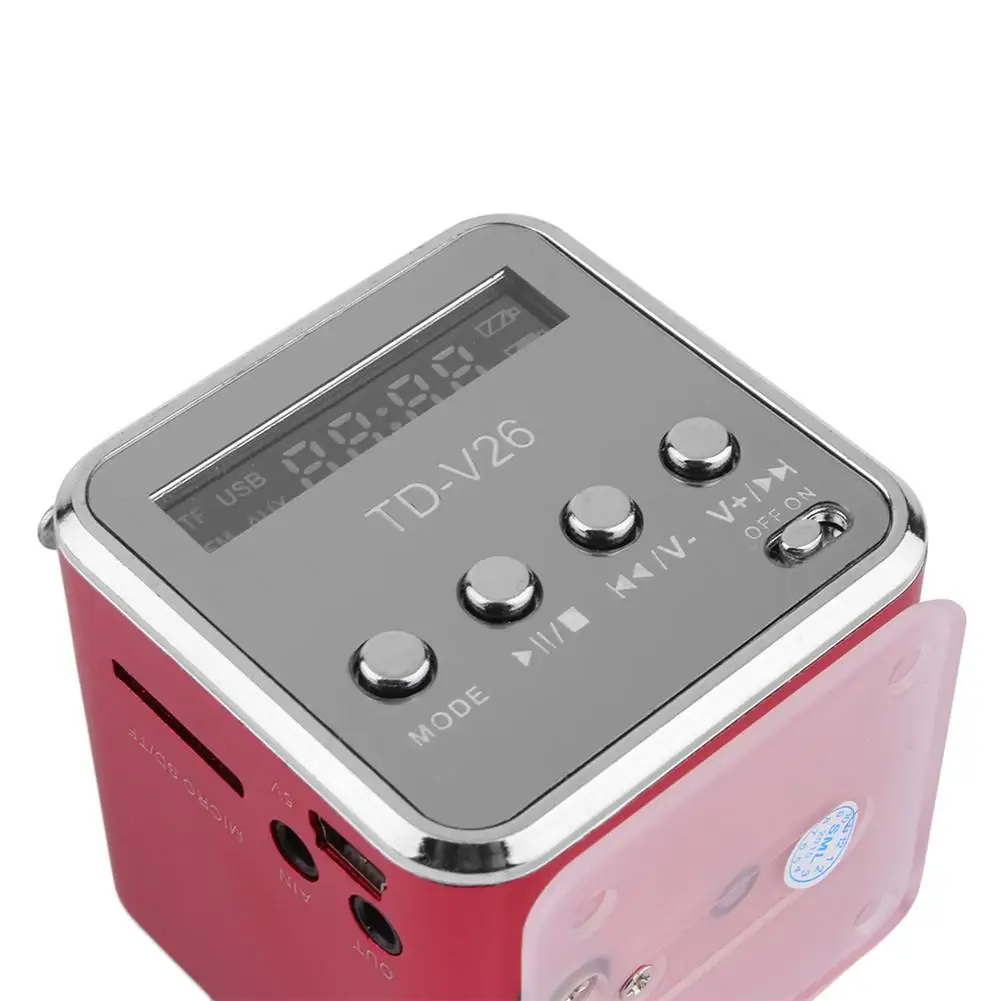 Mini Speaker MP4 Portable MP3 Music Player With LCD Support FM Radio Micro TF SD Stereo Loudspeaker For Laptop Phone PC | Автомобили и