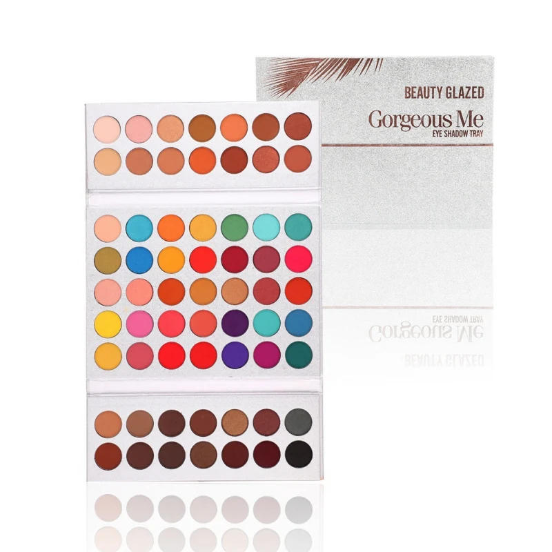 Beauty glassed Gorgeous Me 63 Цвета Тени для век палитра блеск макияж матовые тени для век макияж Палитра