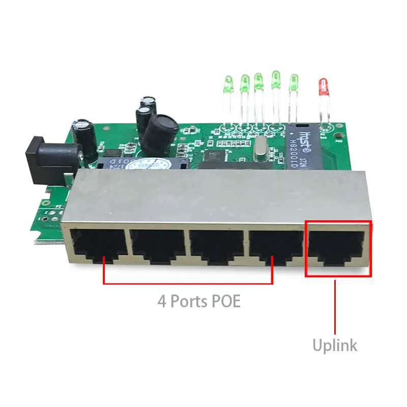 5 Порты и разъёмы 12V 15V Пассивный Poe коммутатора ethernet 10/100 Мбит/с коммутатор poe 4 Порты и разъёмы питания для камеры видеонаблюдения IP телефон ip камеры 4/5+ 7/8