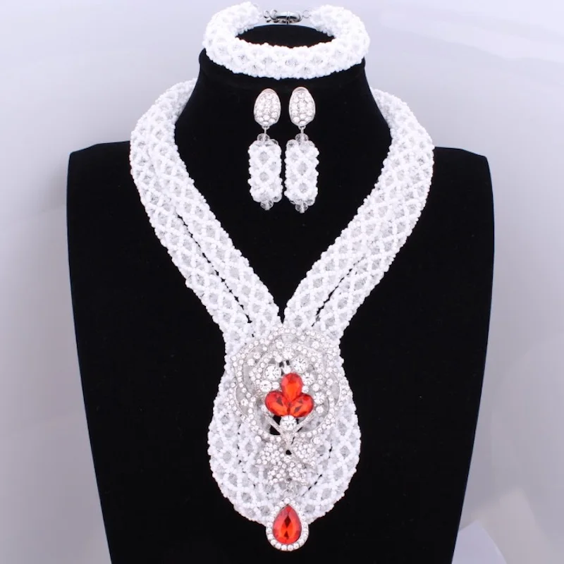 Бесплатная доставка чистый белый этнический антикварный ювелирный набор