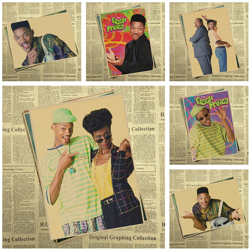 The Fresh Prince of Bel Air US TV Show винтажные Ретро наклейки на стену домашние плакаты