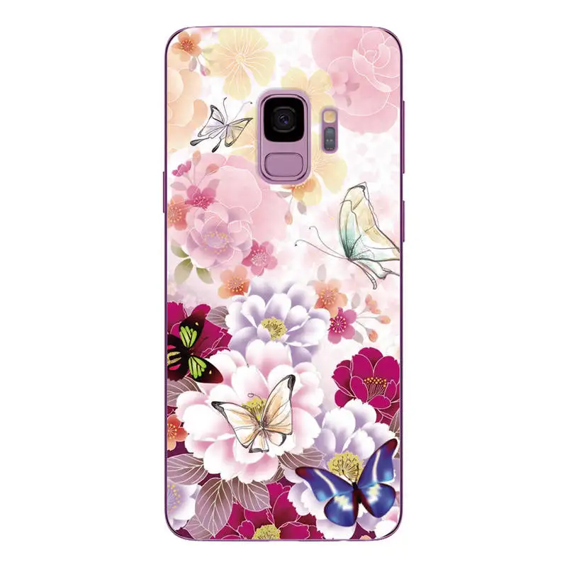For Samsung Galaxy S9 Case 5.8&quot Phone Back Cover Painted Cases Plus S 9 Protection Shell | Мобильные телефоны и
