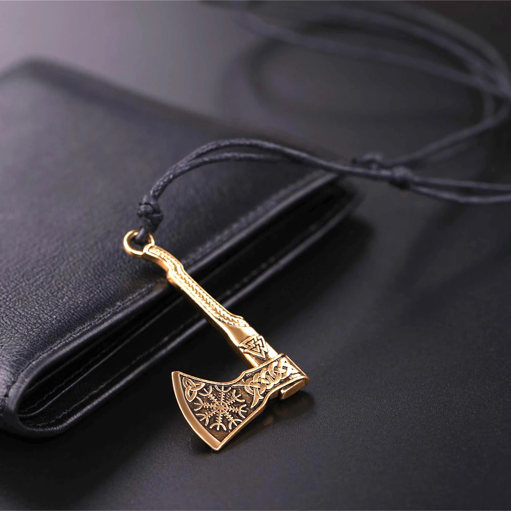 Dawapara викингов ювелирные изделия Valknut и Vegvisir троица Компас подвеска в виде топора