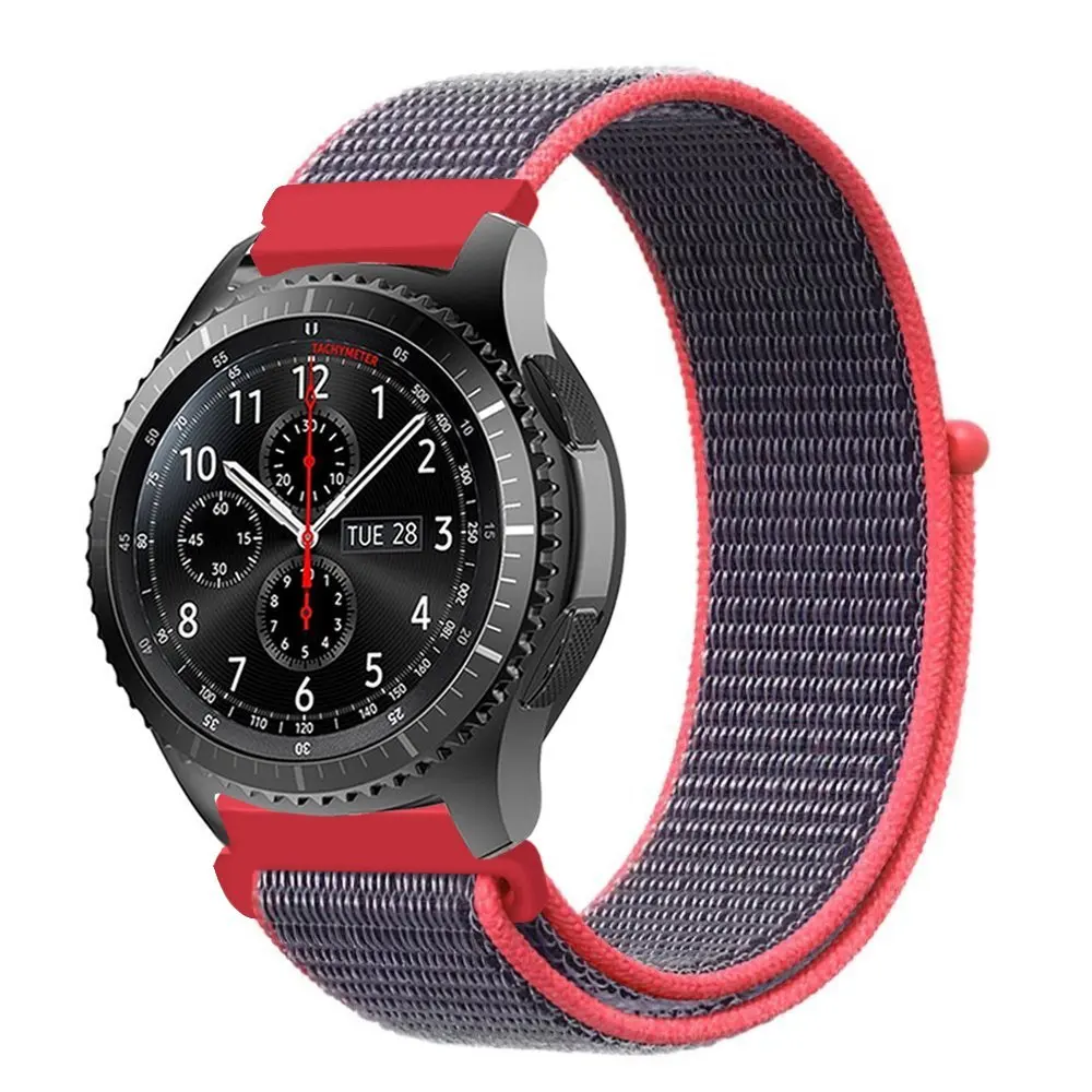 AMAZFEEL 22 мм нейлоновый ремешок на запястье для Samsung Gear S3 Classic 20 S2 Sport xiaomi Huami часов