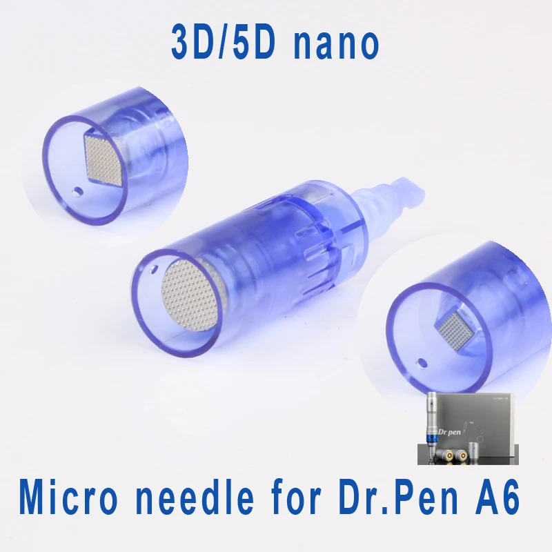 Нано байонетные картриджи 3D/5D 50 шт. для dr. pen A6 Антивозрастные микроиглы сменный