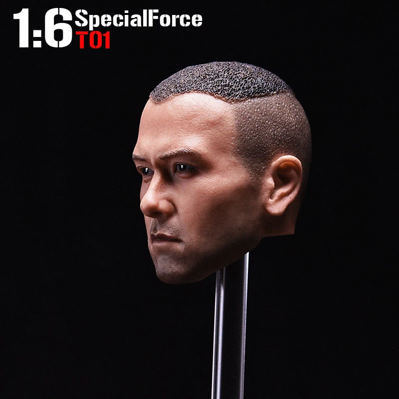 1:6 Scale Asia Special Force T01 Peng Yuyan Figure Head Model For 12&quot Action Collection Toys Gift | Игрушки и хобби