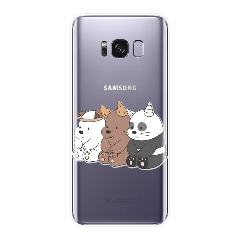 No.1 Задняя крышка для samsung Galaxy Note 9, 8, 5, 4, милый мягкий силиконовый чехол для samsung S8, S9 Plus, S5, S6, S7 Edge, чехол для телефона - Цвет: No.1