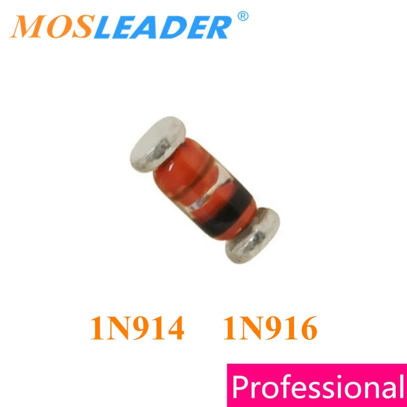 Mosleader 1N914 1N916 LL34 2500 шт. SOD82 сделано в Китае|Запасные части| |
