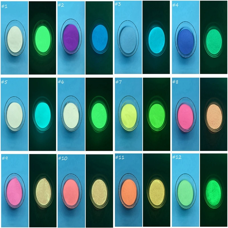 100 г бесплатная доставка светящийся в темноте пигмент желтый свет светится долго