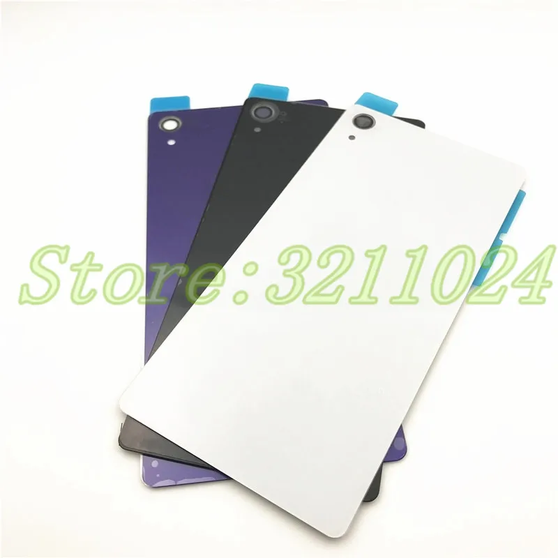 10 шт./лот для Sony Xperia Z3 L55T D6603 D6643 D6653 D6633 Задняя стеклянная крышка батарейного отсека