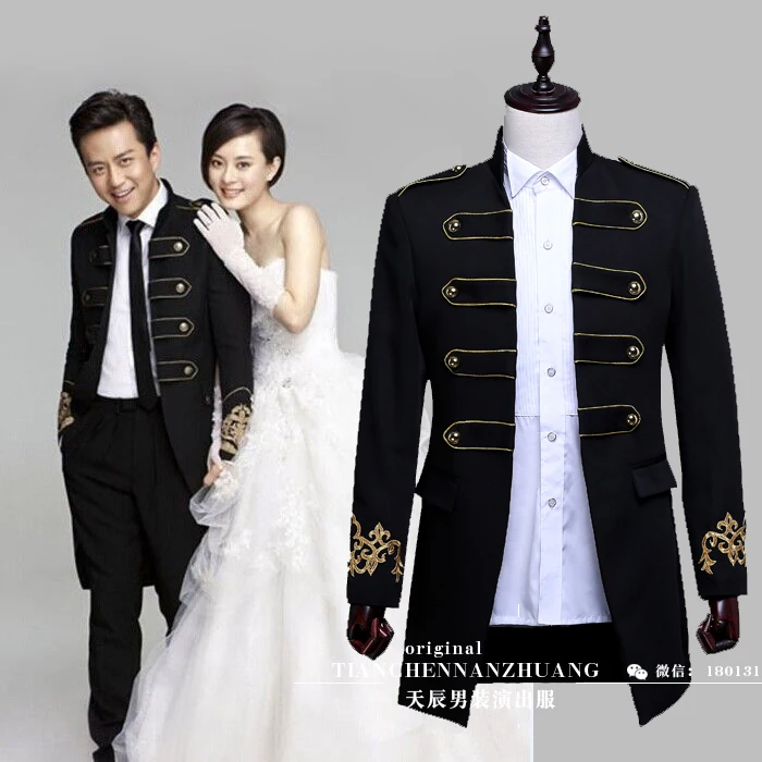 S-3XL новинка 2017 Мужская одежда модная тонкая средней длины свадебное платье