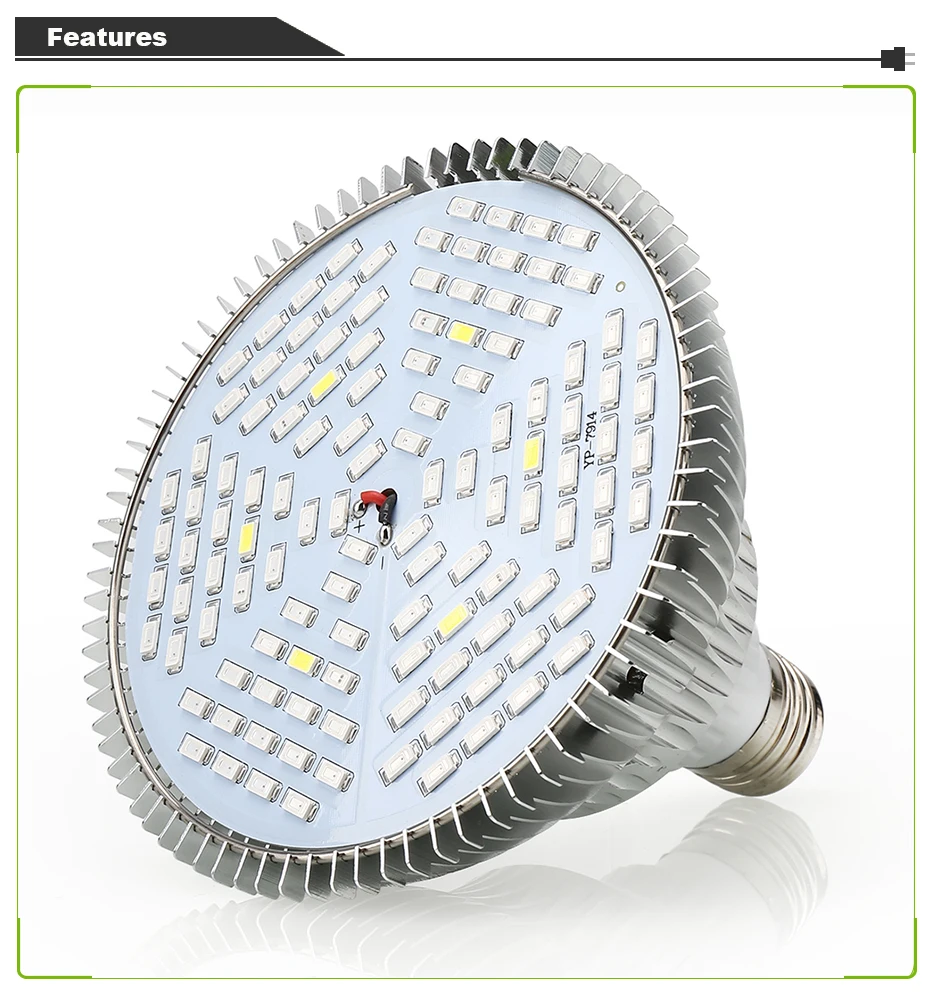 Светодиодная лампа для выращивания растений E27 5730SMD 10 Вт 15 Вт 25 Вт 45 Вт полный спектр фитолампы для растений цветок ламповый аквариум сеялка садоводства фитолампа палатка гроубокс гроутент