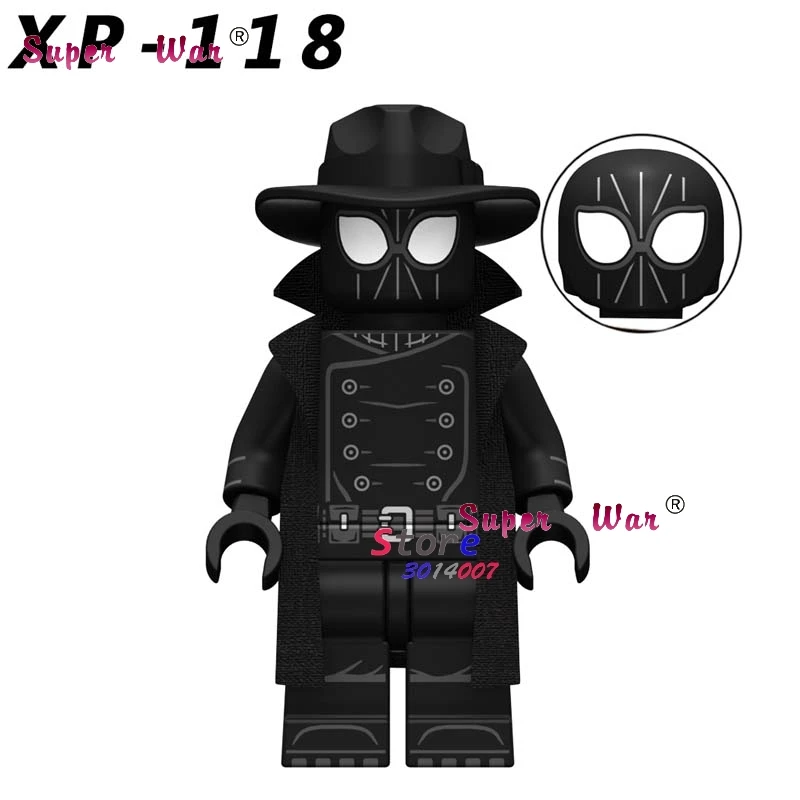 XP118 Один фильм Marvel Человек-паук Майлз Зеленый Гоблин конечная Kingpin Нуар Гвен Скорпион строительные блоки игрушки для детей - Цвет: XP118