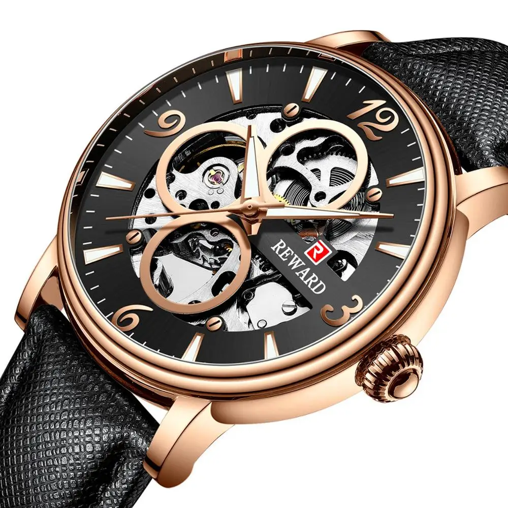 

Men's Watches 2020 Luxury Men Watch High Quality Tourbillon Skeleton Mechanical Wrist Watch Waterproof Mens Business Watch Saat