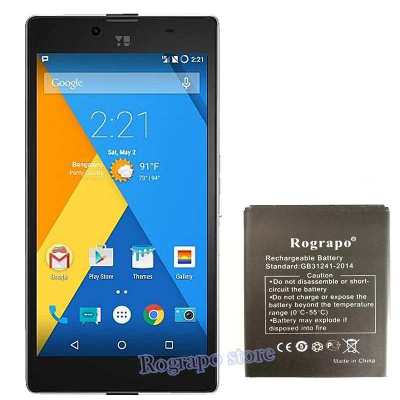 Сменный аккумулятор 2200 мАч для Yu Yuphoria YU5010 батарей|Аккумуляторы мобильных