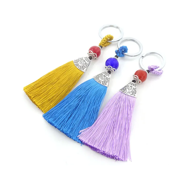 Атласная шелковая кисточка брелок 5 шт. кисточки для ювелирных изделий Diy Bolso Kwastjes