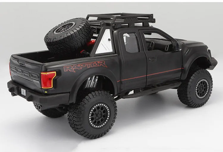 Высокое качество 1:24 Ford F150 звукосниматель Раптора сплава Модель автомобиля, коллекция моделирования и подарочный металлический внедорожный модель