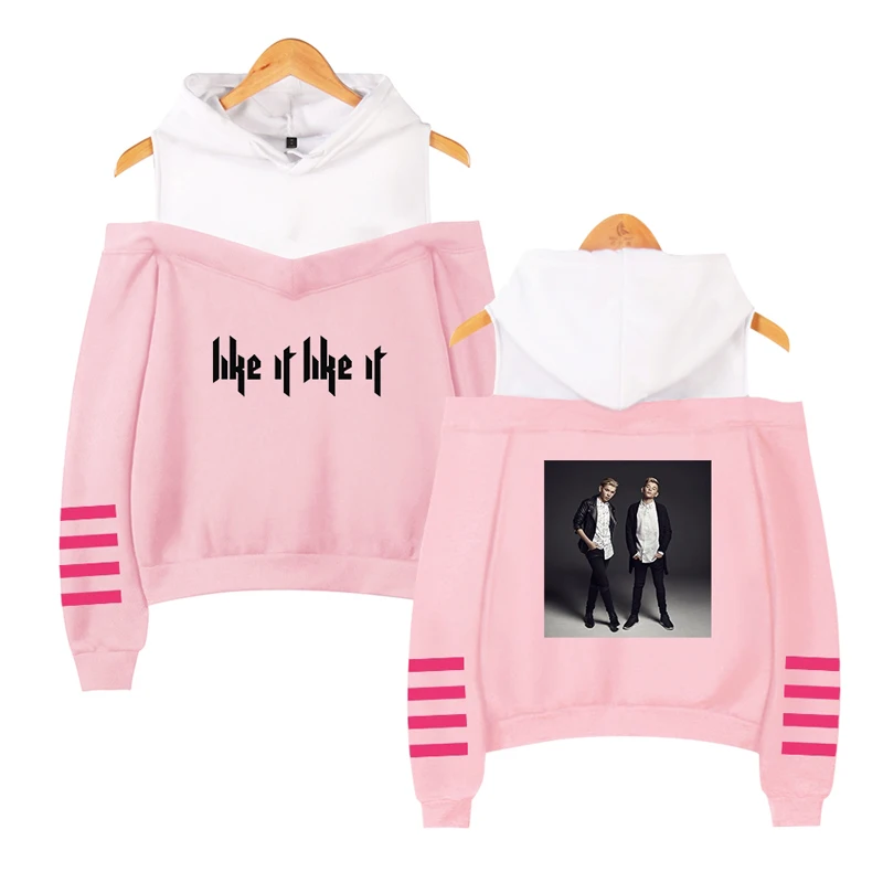 Женская толстовка с открытыми плечами Marcus and Martinus свитшот солнечной системой