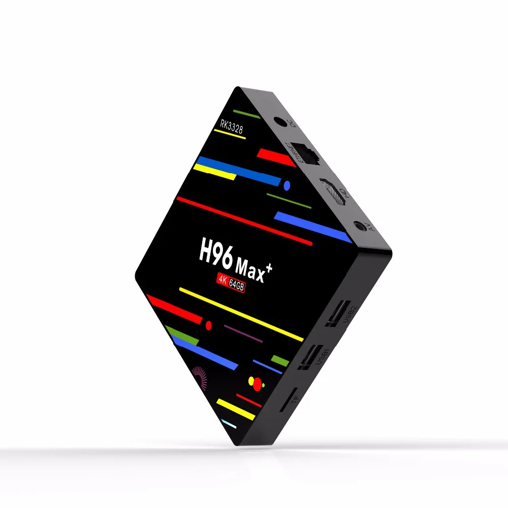 Android 9 0 ТВ приставка H96 MAX Plus 4G/64G RK3328 Смарт медиаплеер четырехъядерный 2 4G/5G Wifi 4K USB 3