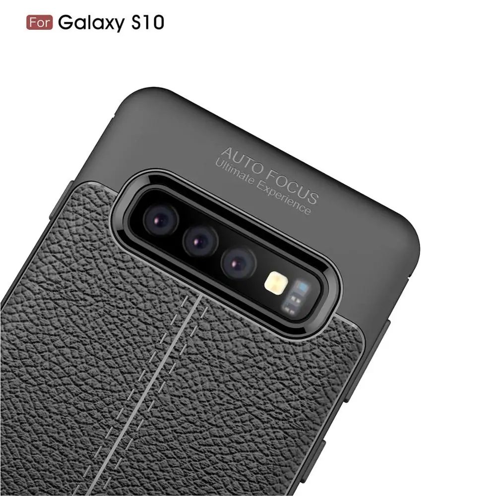 Ssuuu для Samsung S8 S9 S10 plus чехол личи шаблон Ударопрочный Мягкий TPU A10 A20 A30 A40 M10 M20 A750