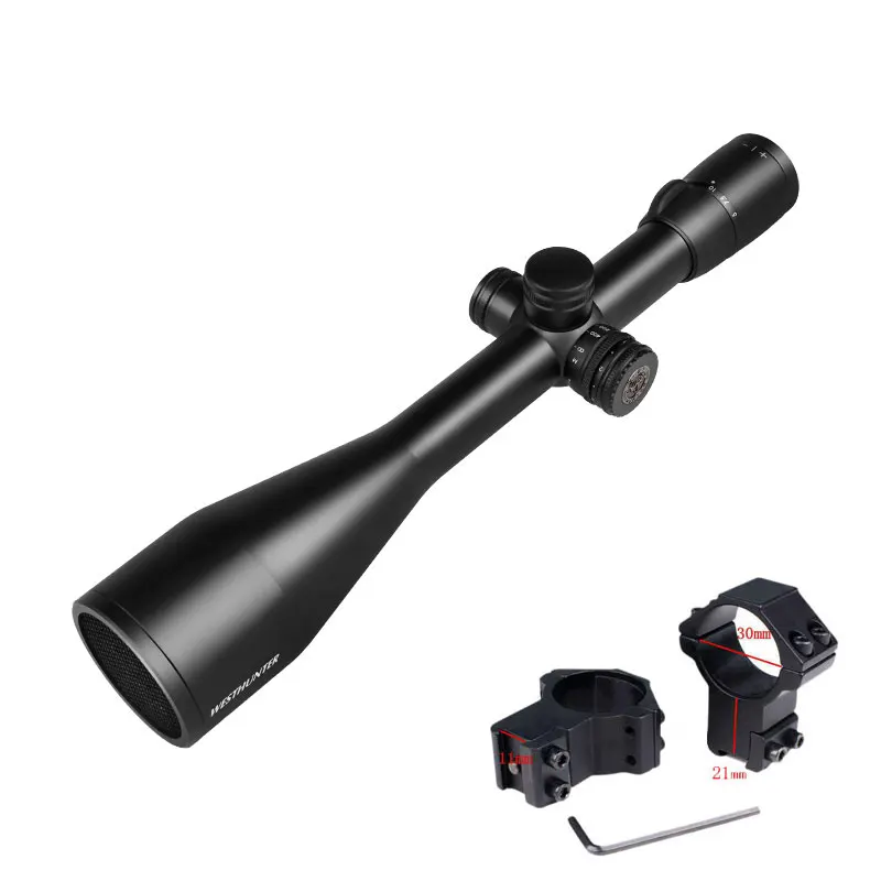 WESTHUNTER WT-R 5-25X56SFIR прицел длинный глаз рельеф широкое поле зрения оптические прицелы с подсветкой сетка ударопрочный телескопические прицелы - Цвет: high 11mm mount