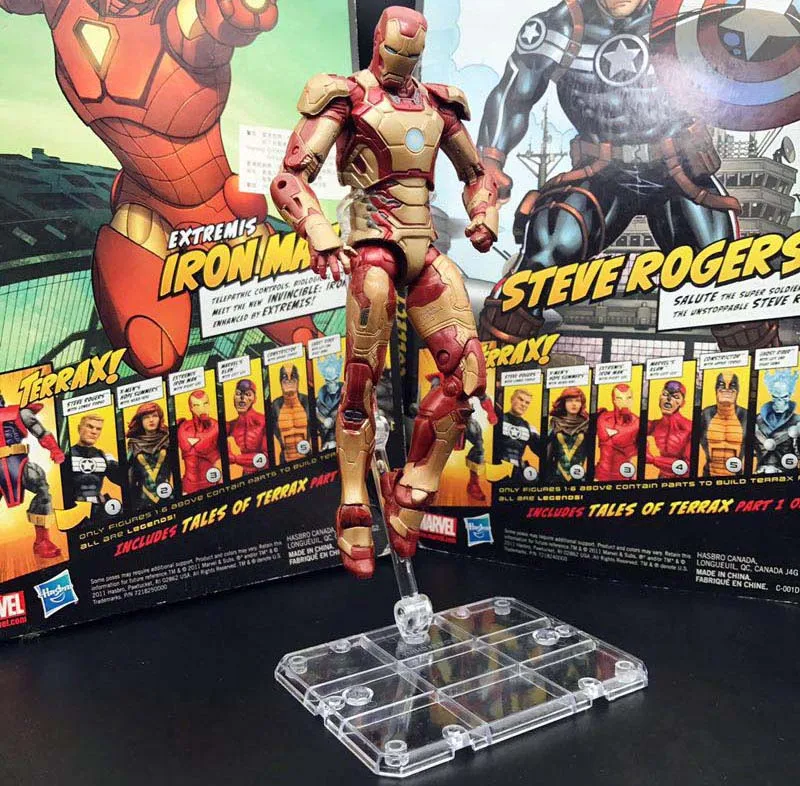 MK42 B Marvel Legends Капитан Америка и Железный человек MK43 MK42 золото-черный броня " свободная фигурка - Цвет: MK42 B