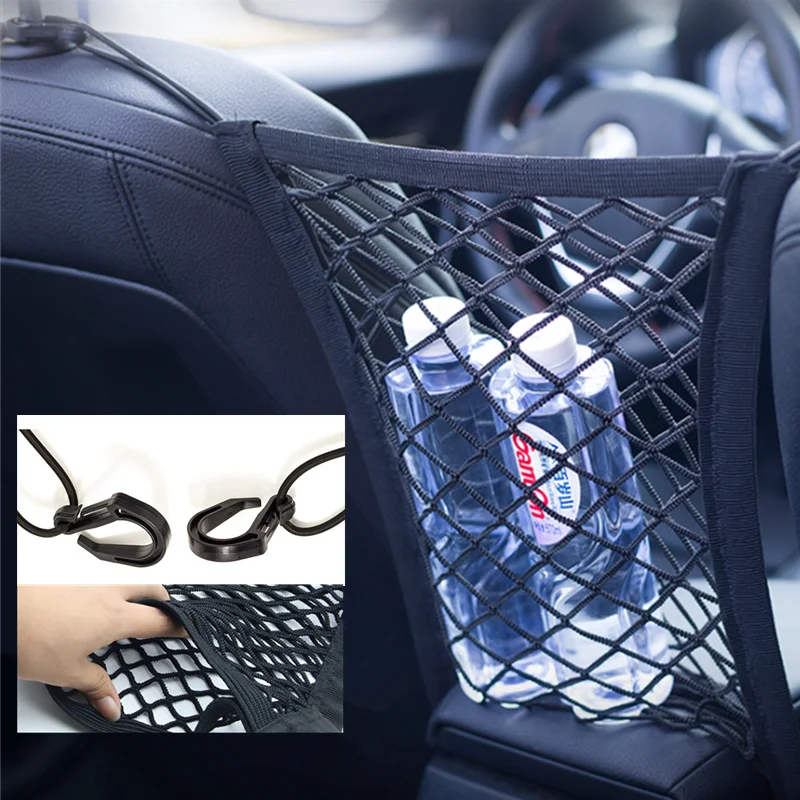 Car Organizer Seat Back Storage Mesh Net Bag Car Styling for Peugeot RCZ 206 207 208 301 307 308 406 407 408 508 2008 3008 4008