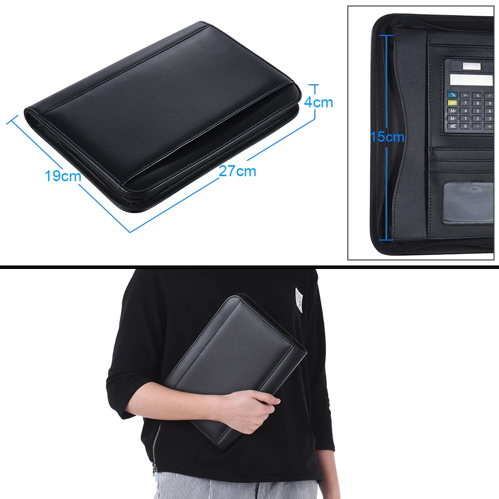Из искусственной кожи A5 Портативный Бизнес портфель Padfolio папки для документов