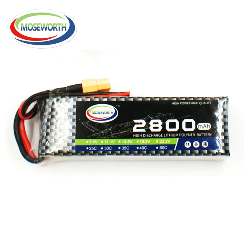 2S 7 4 V 2800mAh 35C Lipo аккумулятор для RC Drone Quadcopter самолет вертолет автомобиль