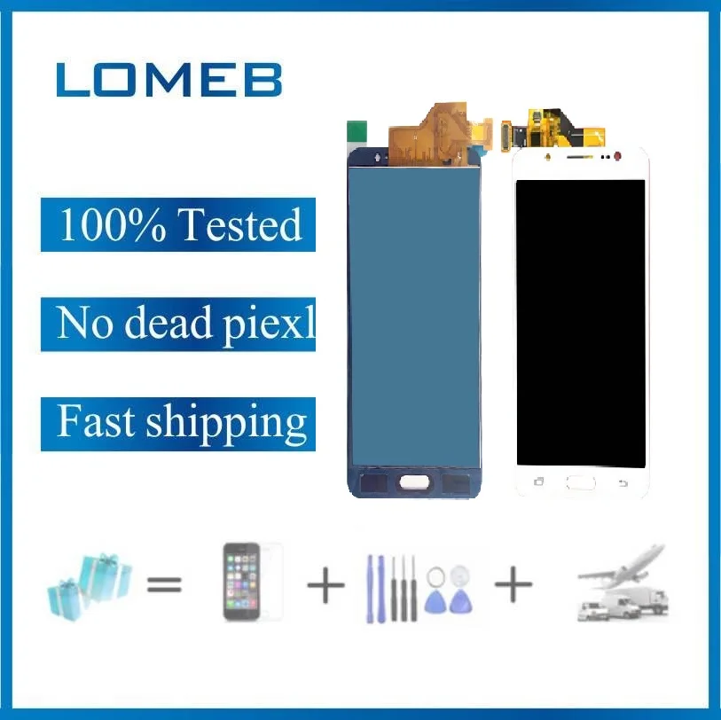 SUPER AMOLED для SAMSUNG Galaxy J5 2016 J510 J510FN J510F J510M ЖК дисплей Digitizer Замена Ассамблея с яркий