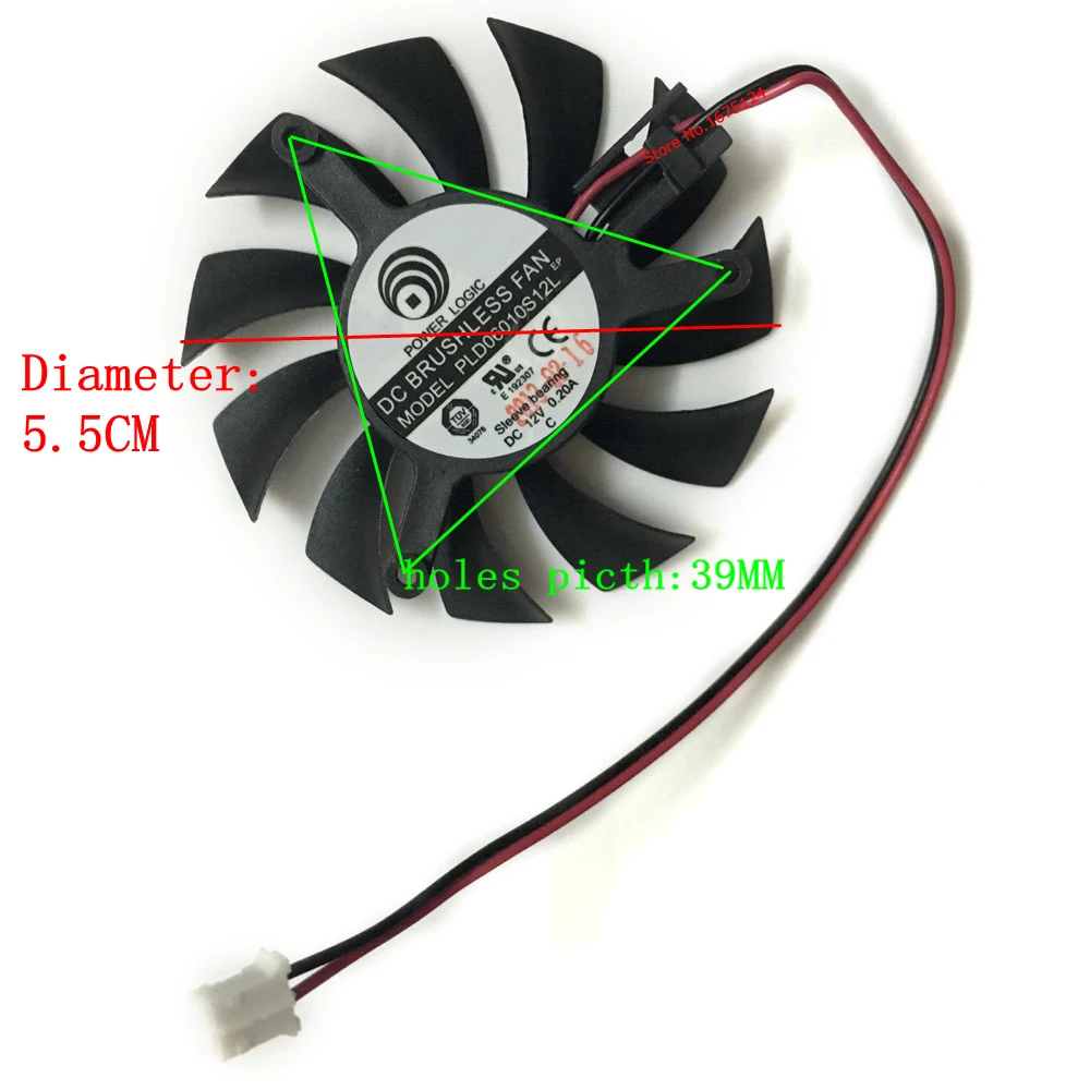 Кулер видеокарты VGA 6012M12F вентиляторы для HIS HD6570 Yeston 7300GT Эльза X80GTO MAXSUN X800XL