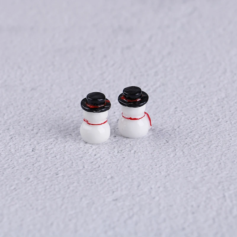 2 шт./компл. Micro бонсай для пейзажа Рождественский подарок мини смолы фигурка снеговика r орнамент горшка Фея ремесло декорации сада