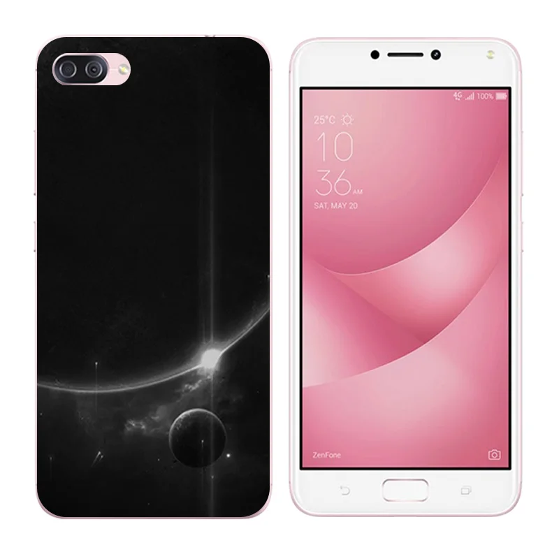 Silicone Cases For Asus Zenfone 4 Max ZC520KL 5.2&quot DIY Soft TPU Back Cover Billow Printing |