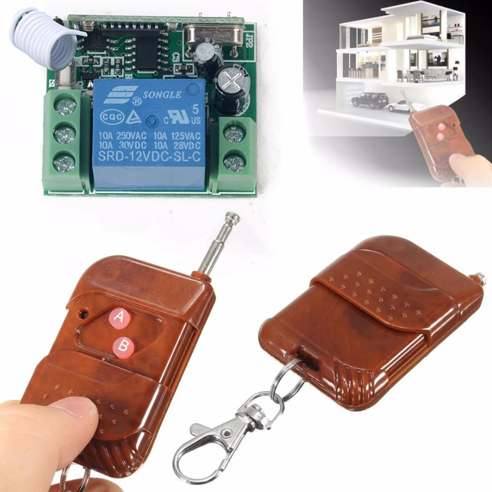 DC 12 В многофункциональная беспроводная реле Детская безопасность практические с