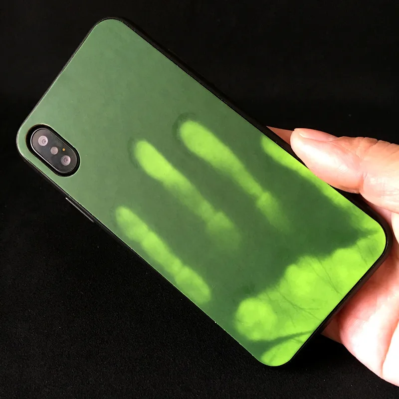 Матовый ПК тепловой сенсор чехол для iPhone 5 5S SE 6 6S 7 8 Plus XR X XS Max 11 Pro индукционный