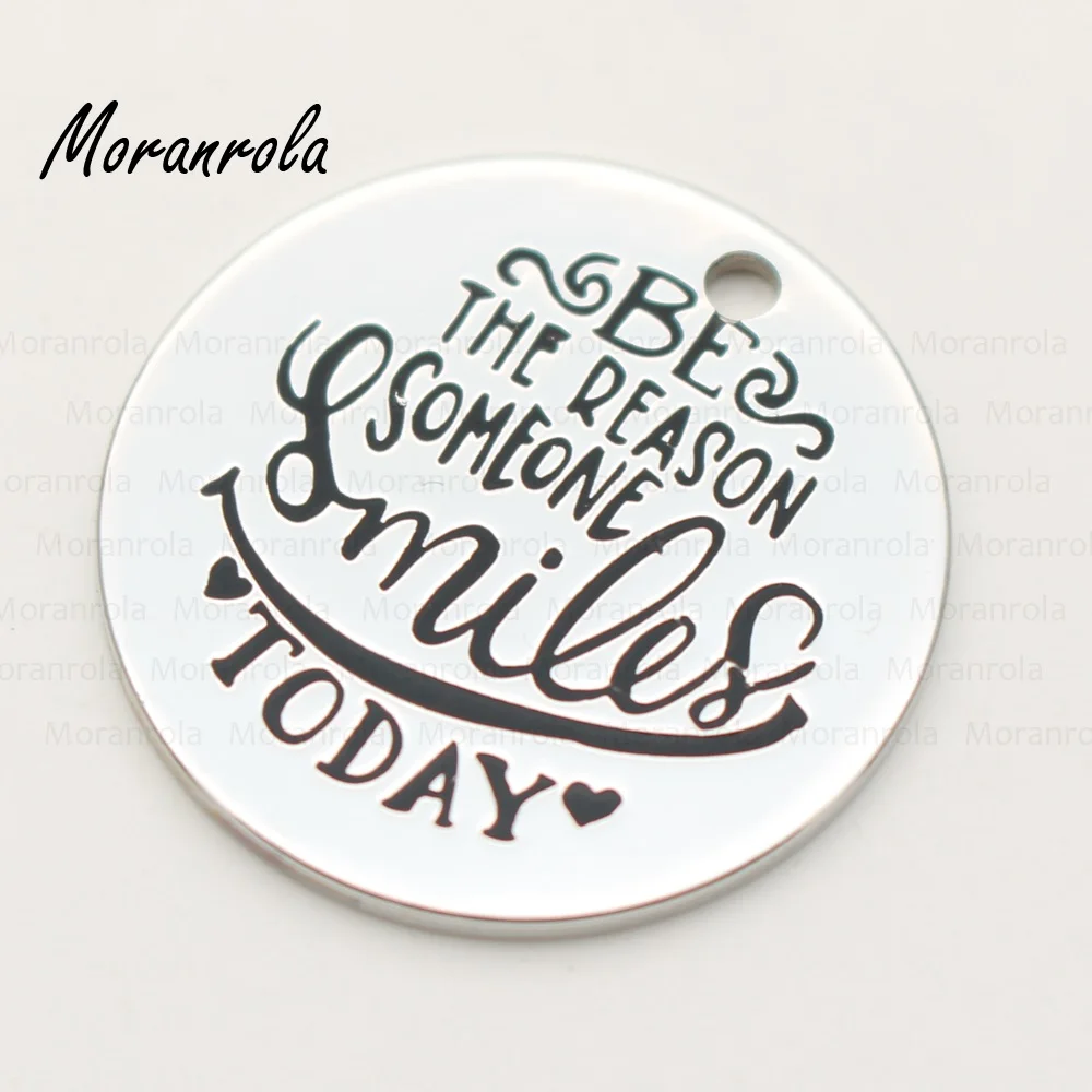Новое ожерелье и брелок из медного серебра с надписью Be the reason What smiles today