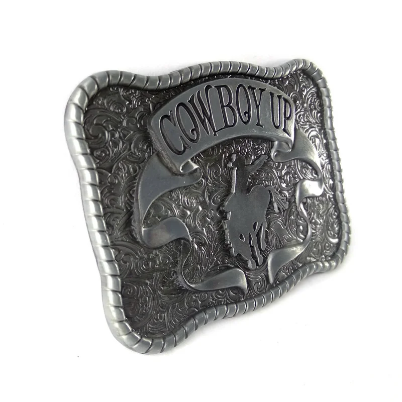 Высококачественные мужские ремни с большой пряжкой винтажный ковбойский серый