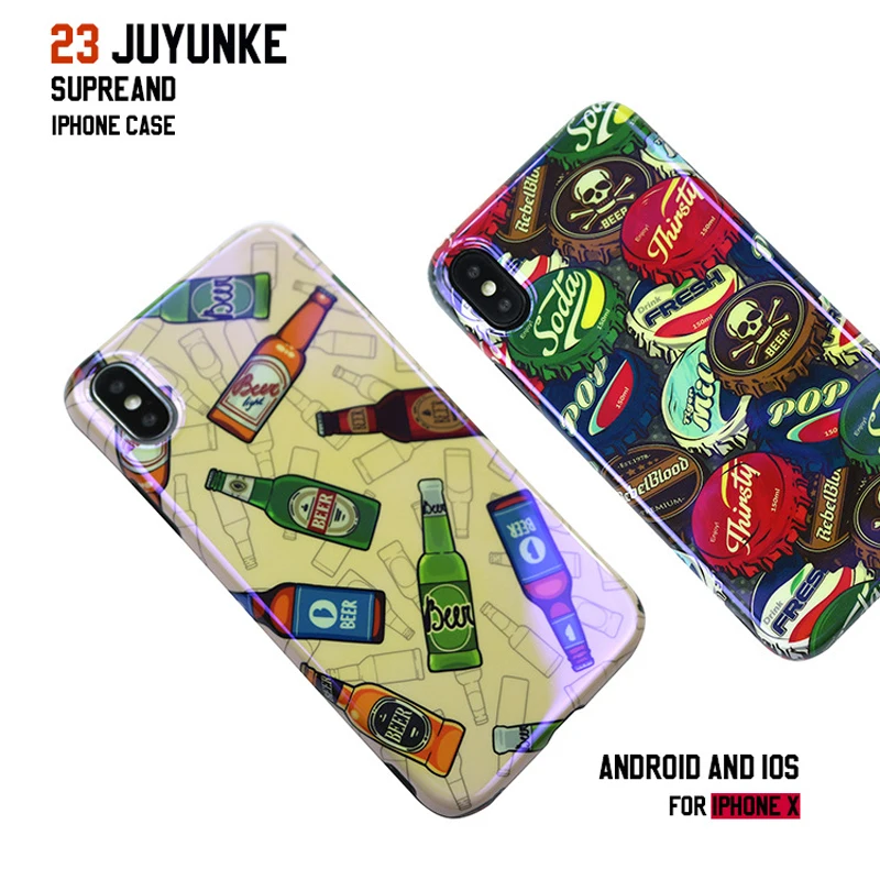 Applicable iPhone Xs Max Blu-ray mobile phone shell creative street brand XS / XR /7/8plus all-inclusive cas | Мобильные телефоны и