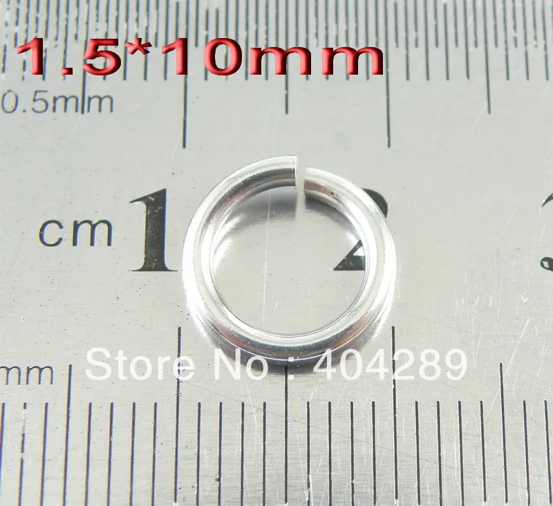 

Wholesale 1000pcs 1.5*10mm 316L Stainless Steel DIY Jump Rings,Lobster Clasp Split Rings Jewelry Finding