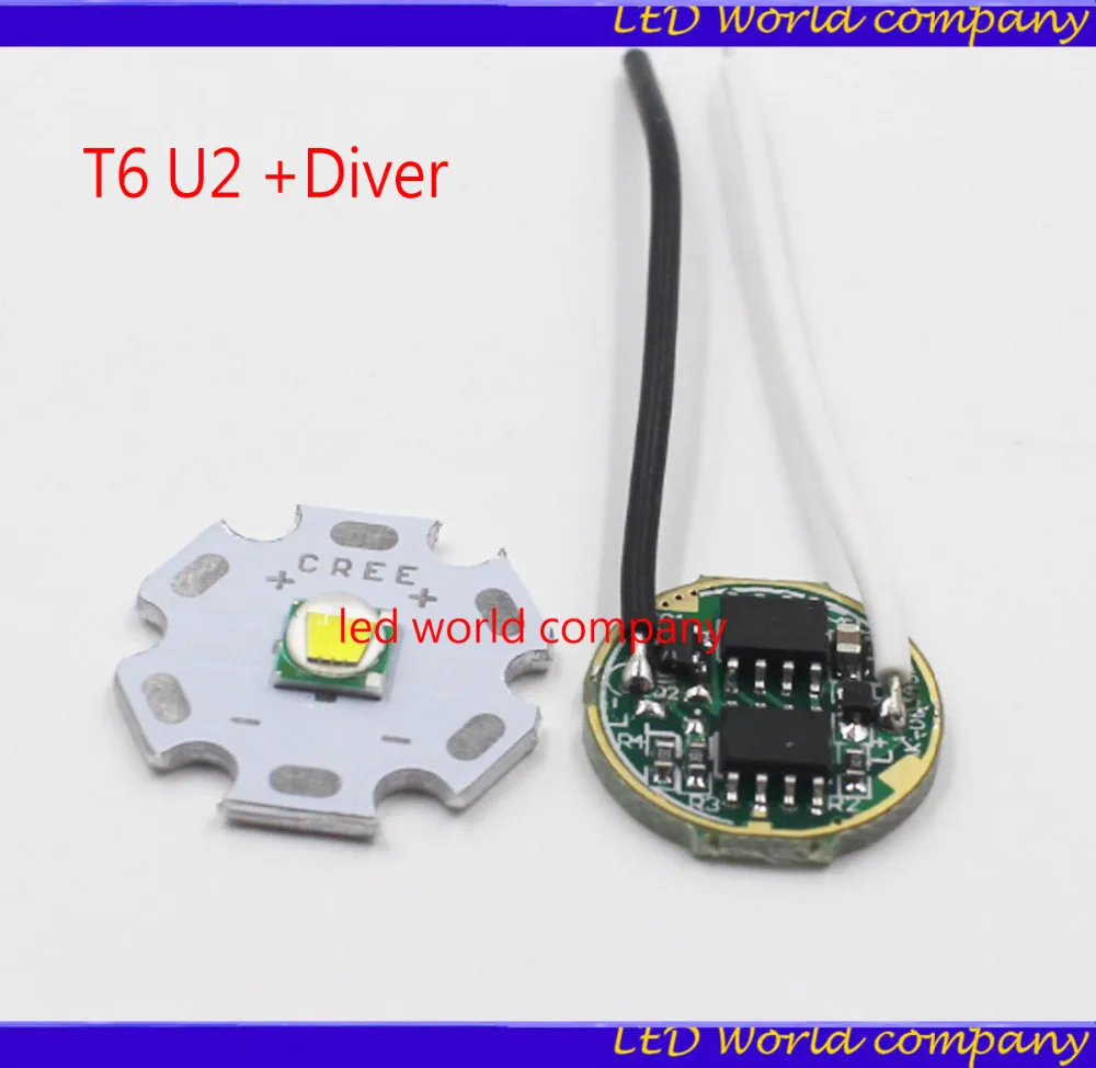 10 Вт Cree XM L T6 холодный белый светодиодный светильник + DC 3 7 В 2 5a XML диммер DIY|xml led